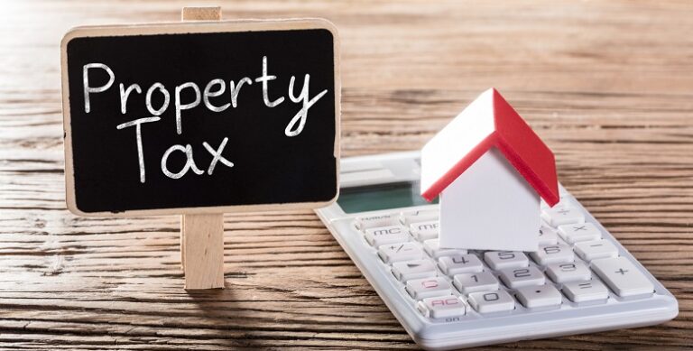 Showing Property Tax Concept