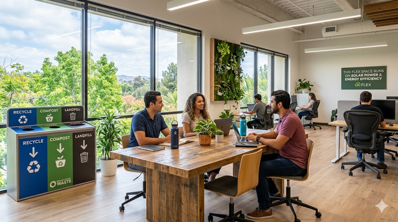 Best Practices in Sustainability Practices in Flex Spaces in Lake Forest, Orange County