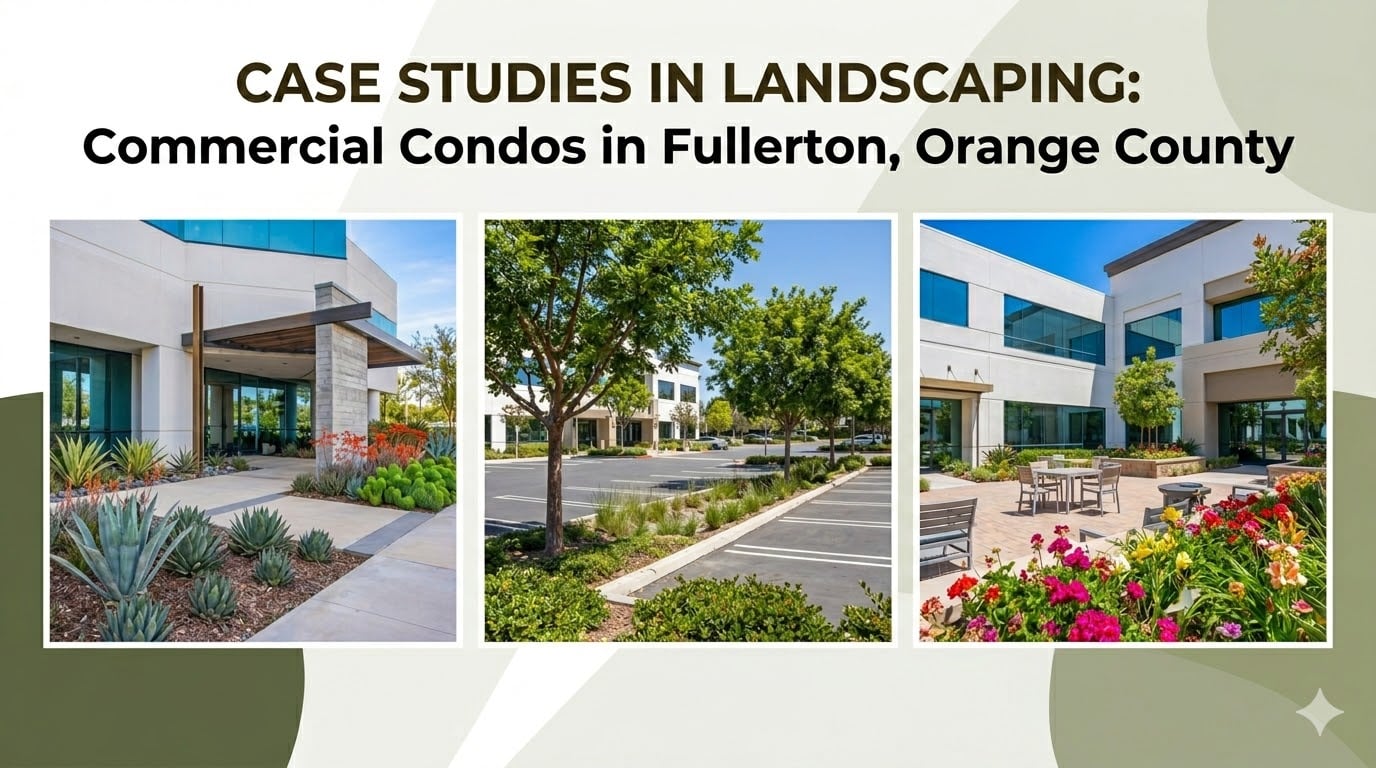 Case Studies in Landscaping in Commercial Condos in Fullerton, Orange County