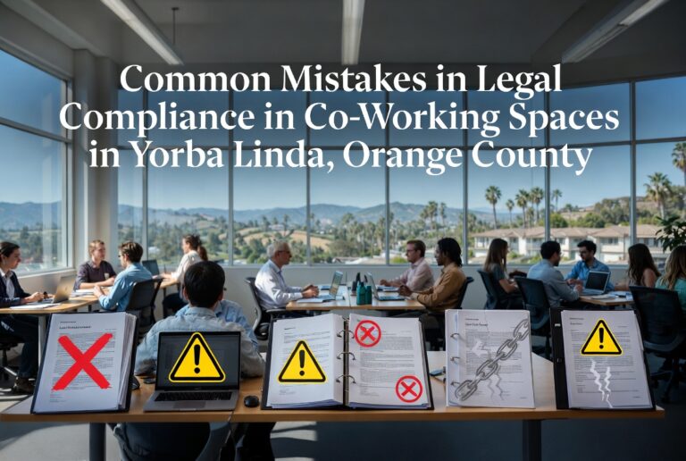 Common Mistakes in Legal Compliance in Co-Working Spaces in Yorba Linda, Orange County