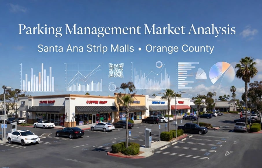 Conducting a thorough market analysis for parking management in strip malls in Santa Ana, Orange County