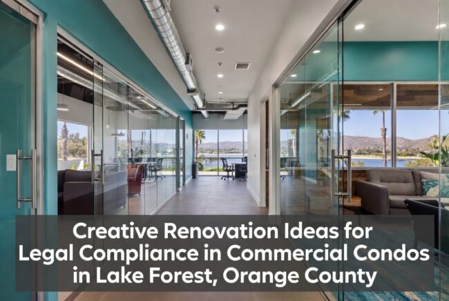Creative Renovation Ideas for Legal Compliance in Commercial Condos in Lake Forest, Orange County