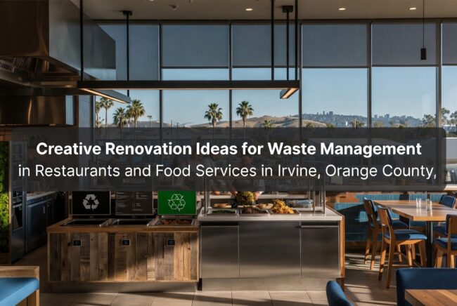 Creative Renovation Ideas for Waste Management in Restaurants and Food Services in Irvine, Orange County