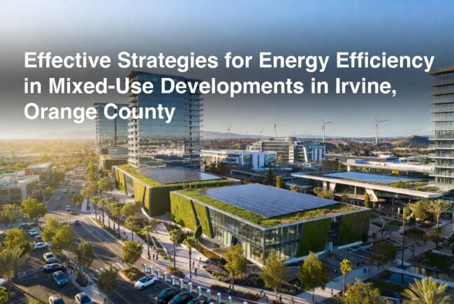 Effective Strategies for Energy Efficiency in Mixed-Use Developments in Irvine, Orange County