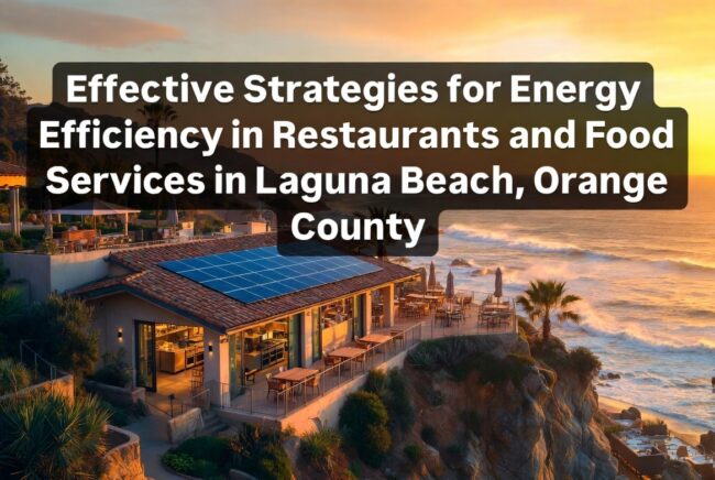Effective Strategies for Energy Efficiency in Restaurants and Food Services in Laguna Beach, Orange County