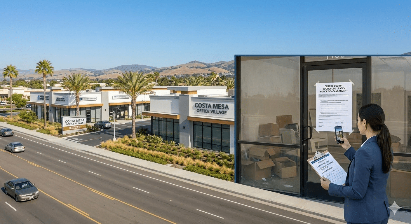 Navigating Commercial Property Abandonment: What to Do When a Tenant Disappears in Orange County