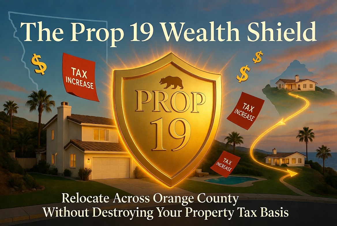 The Prop 19 Wealth Shield: How to Relocate Across Orange County Without Destroying Your Property Tax Basis