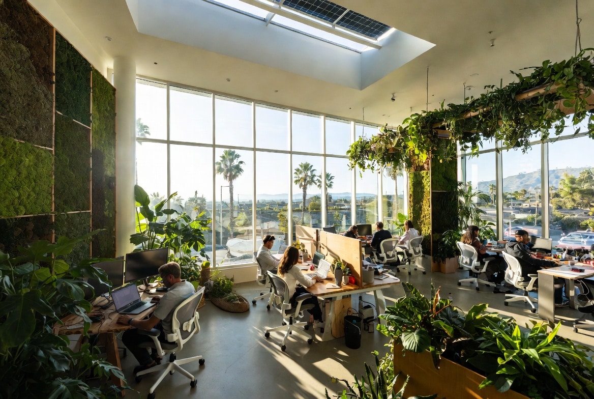 The Future of Sustainability in Co-Working Spaces Trends Shaping Practices in Fullerton, Orange County