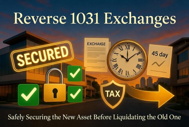 Reverse 1031 Exchanges: Safely Securing the New Asset Before Liquidating the Old One
