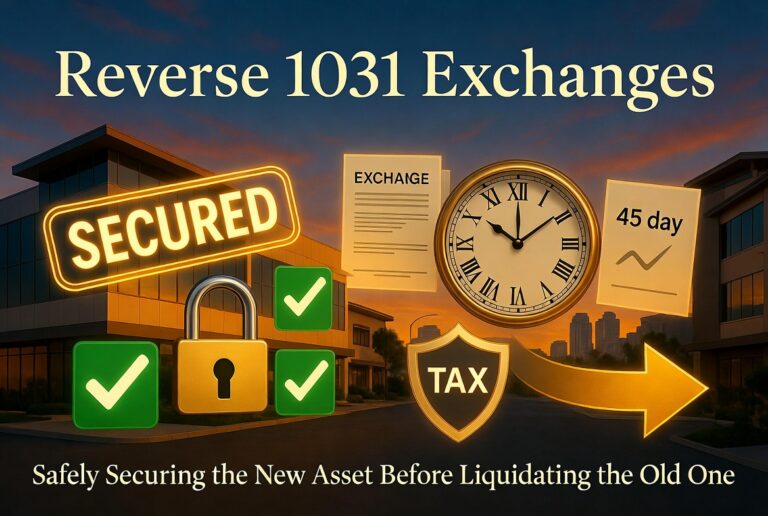 Reverse 1031 Exchanges: Safely Securing the New Asset Before Liquidating the Old One