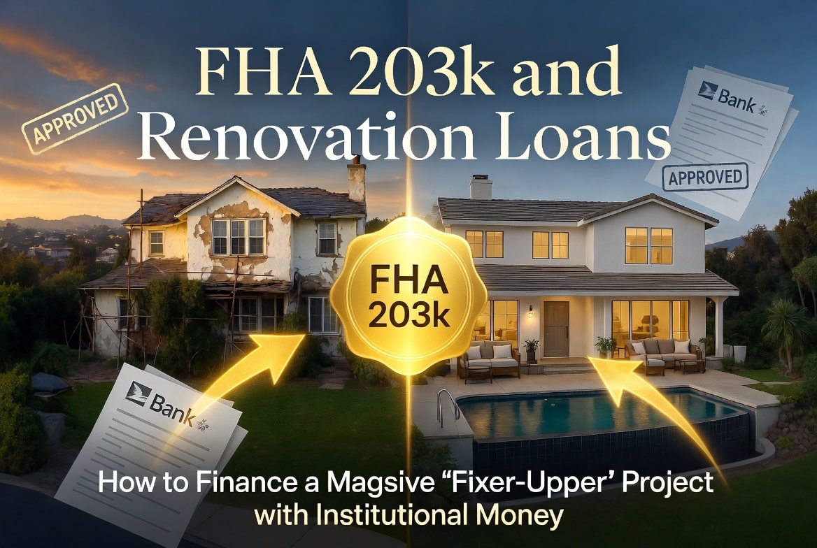 FHA 203k and Renovation Loans: How to Finance a Massive “Fixer-Upper” Project with Institutional Money