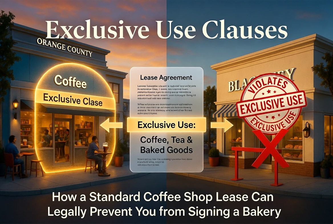 Exclusive Use Clauses: How a Standard Coffee Shop Lease Can Legally Prevent You from Signing a Bakery