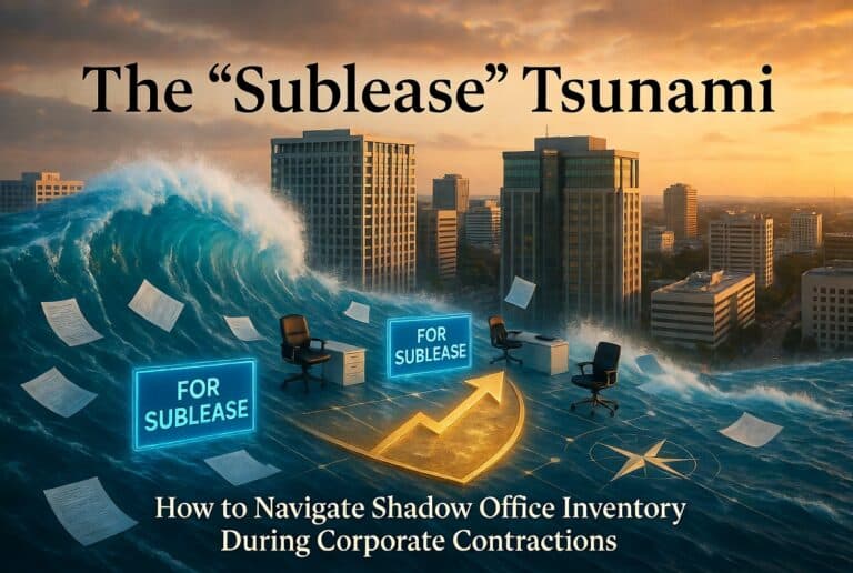 The “Sublease” Tsunami: How to Navigate Shadow Office Inventory During Corporate Contractions