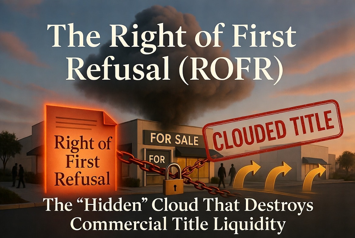The Right of First Refusal (ROFR): The “Hidden” Cloud That Destroys Commercial Title Liquidity