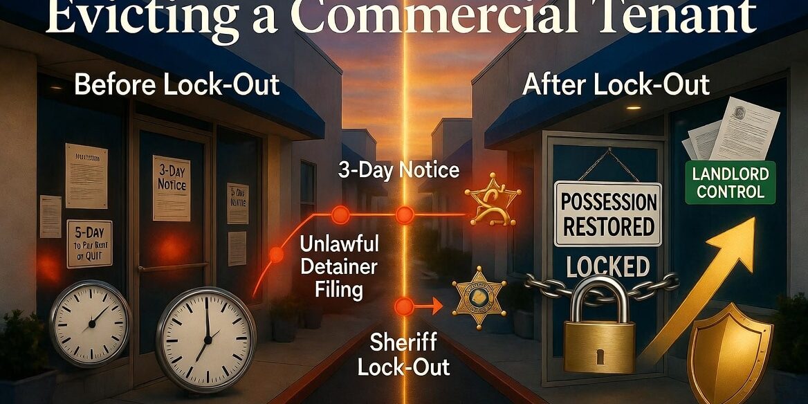 Evicting a Commercial Tenant: The Unforgiving Legal Timeline and the “Lock-Out” Process