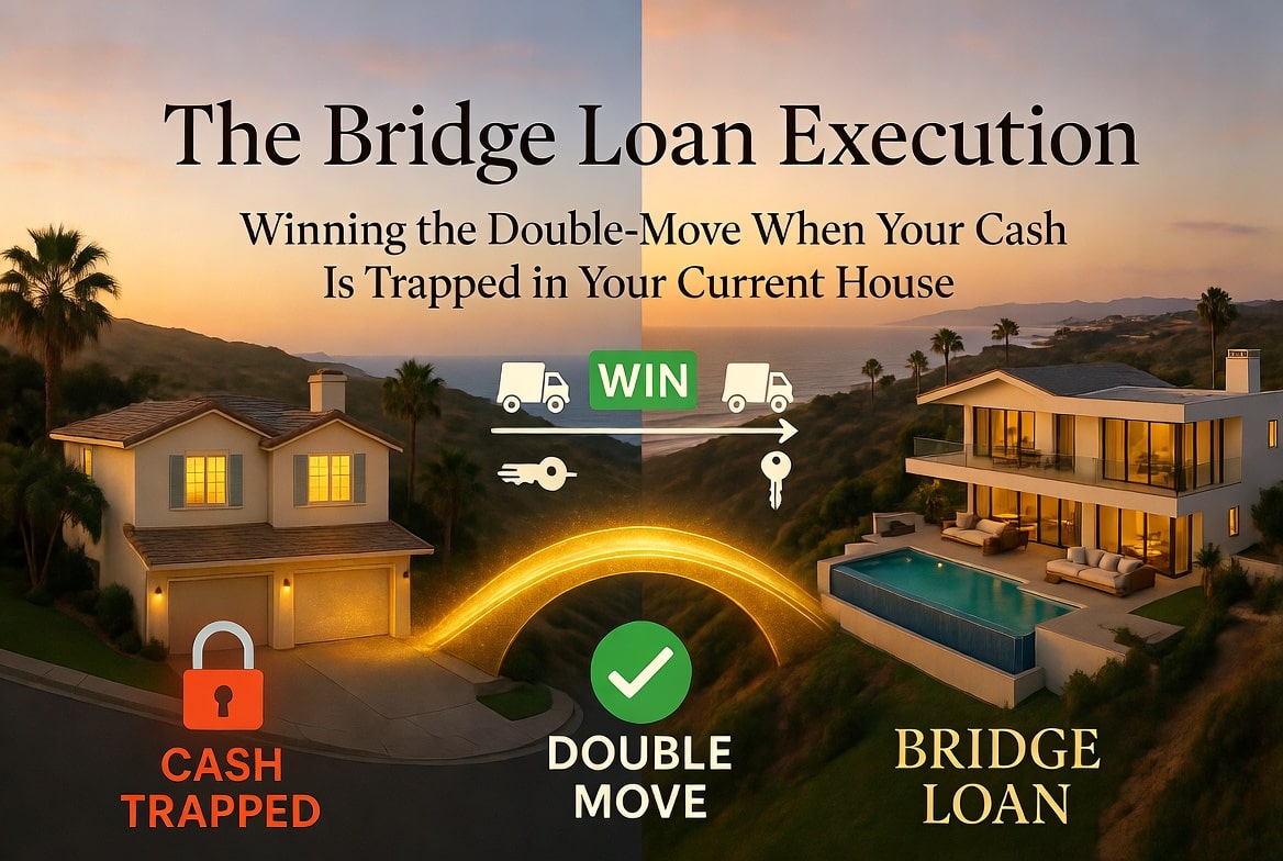 The Bridge Loan Execution: Winning the Double-Move When Your Cash is Trapped in Your Current Orange County Home
