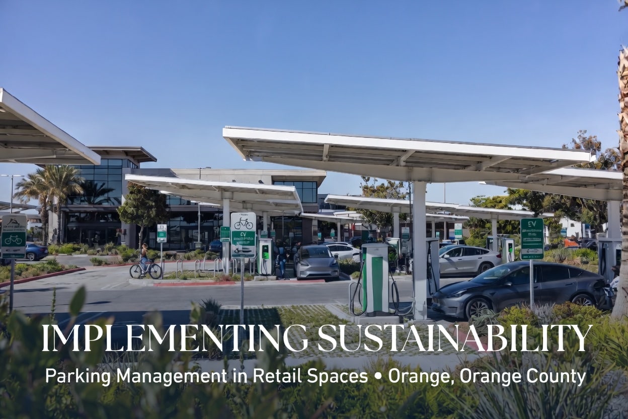 Implementing Sustainability in Parking Management in Retail Spaces in Orange, Orange County