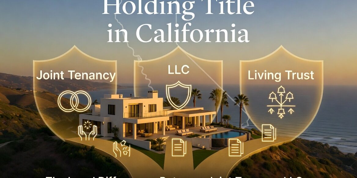 Holding Title in California: The Legal Differences Between Joint Tenancy, LLCs, and Living Trusts in Orange County