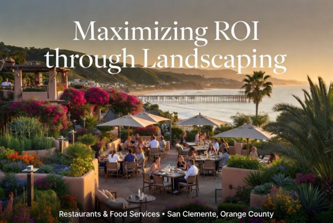 Maximizing ROI through Landscaping in Restaurants and Food Services in San Clemente, Orange County