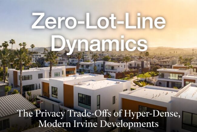 Zero-Lot-Line Dynamics: The Privacy Trade-Offs of Hyper-Dense, Modern Irvine Developments For