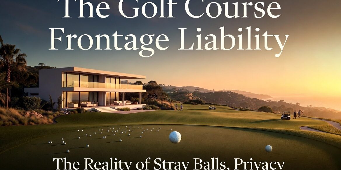 The Golf Course Frontage Liability: The Reality of Stray Balls, Privacy Loss, and Premium Views