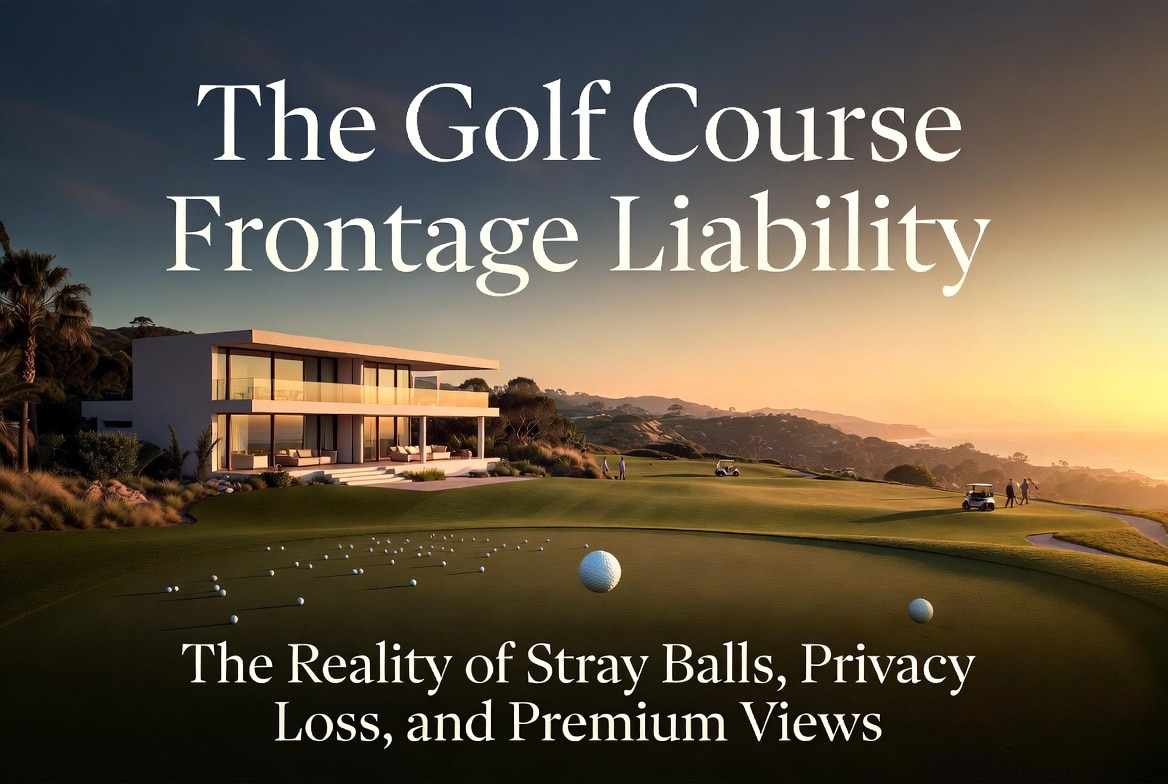 The Golf Course Frontage Liability: The Reality of Stray Balls, Privacy Loss, and Premium Views