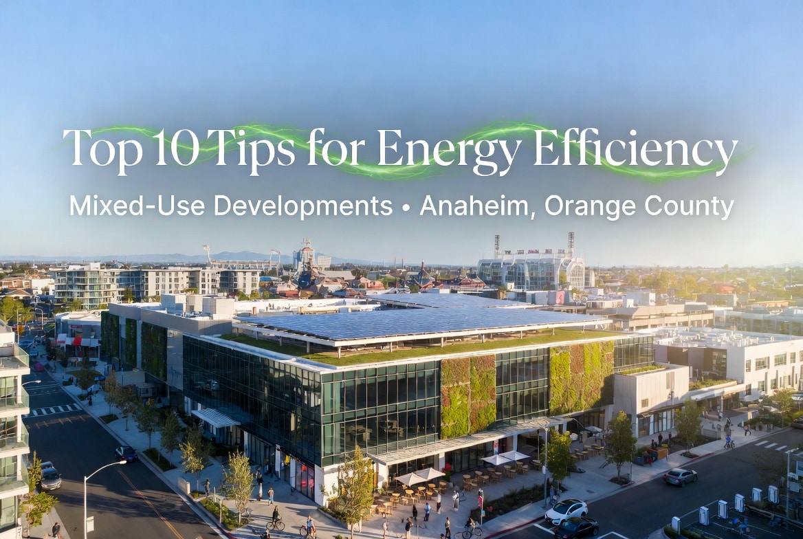 Top 10 Tips for Energy Efficiency in Mixed-Use Developments in Anaheim, Orange County