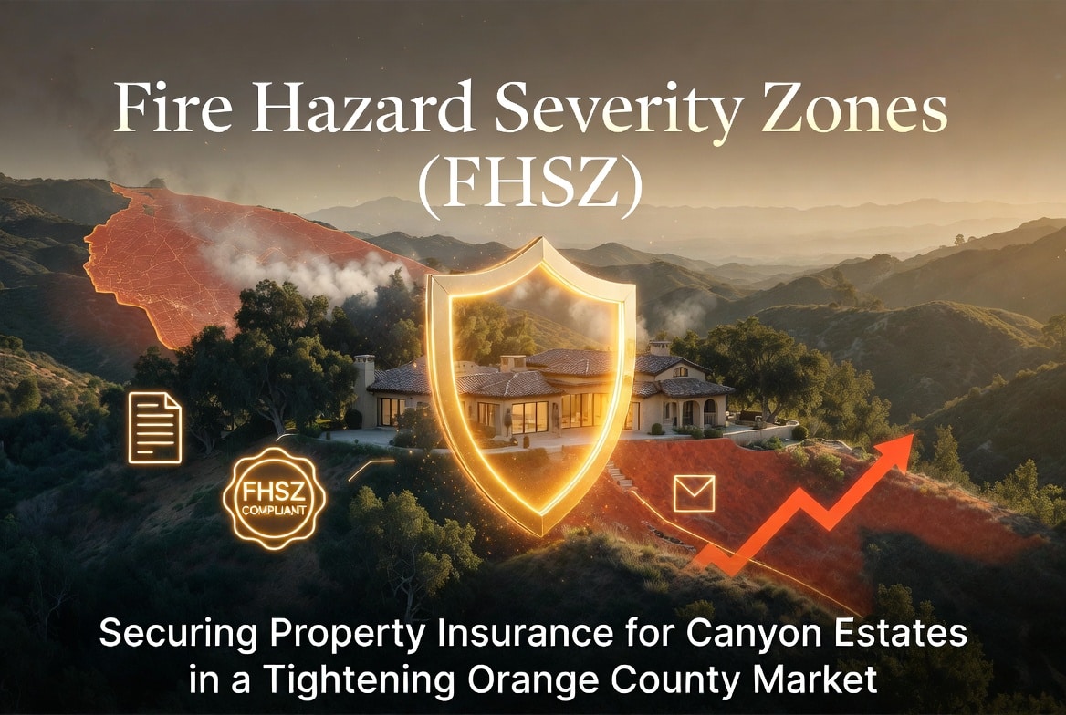 Fire Hazard Severity Zones (FHSZ): Securing Property Insurance for Canyon Estates in a Tightening Orange County Market