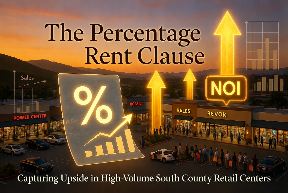 The Percentage Rent Clause: Capturing Upside in High-Volume South County Retail Centers