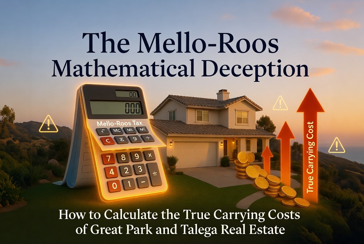 The Mello-Roos Mathematical Deception: How to Calculate the True Carrying Costs of Great Park and Talega Real Estate