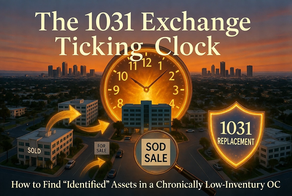 The 1031 Exchange Ticking Clock: How to Find “Identified” Assets in a Chronically Low-Inventory OC