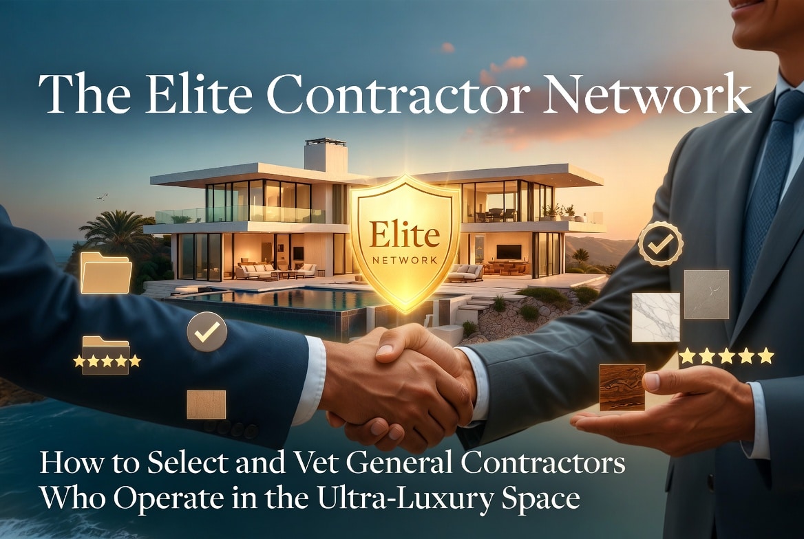 The Elite Contractor Network: How to Select and Vet General Contractors Who Operate in the Ultra-Luxury Space