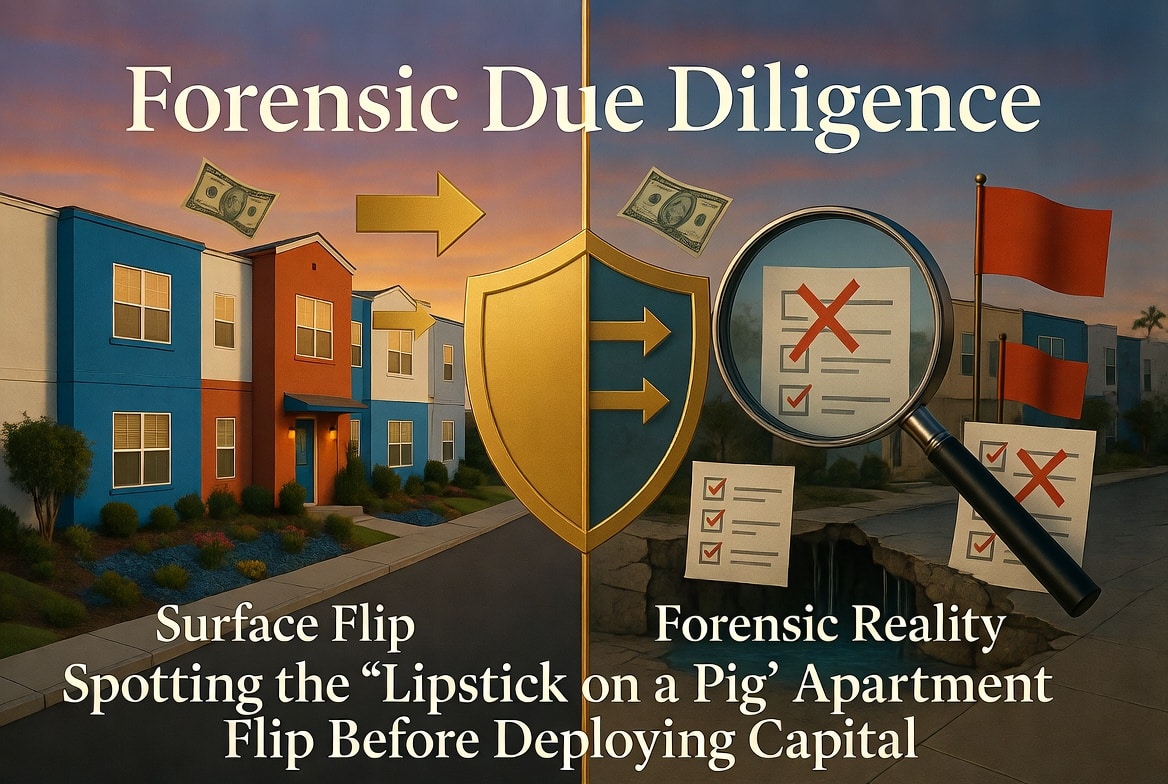 Forensic Due Diligence: Spotting the “Lipstick on a Pig” Apartment Flip Before Deploying Capital