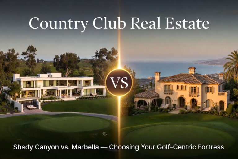 Country Club Real Estate: Shady Canyon vs. Marbella—Choosing Your Golf-Centric Fortress