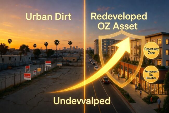 Opportunity Zone Arbitrage: The Permanent Tax Benefits of Redeveloping Santa Ana Urban Dirt