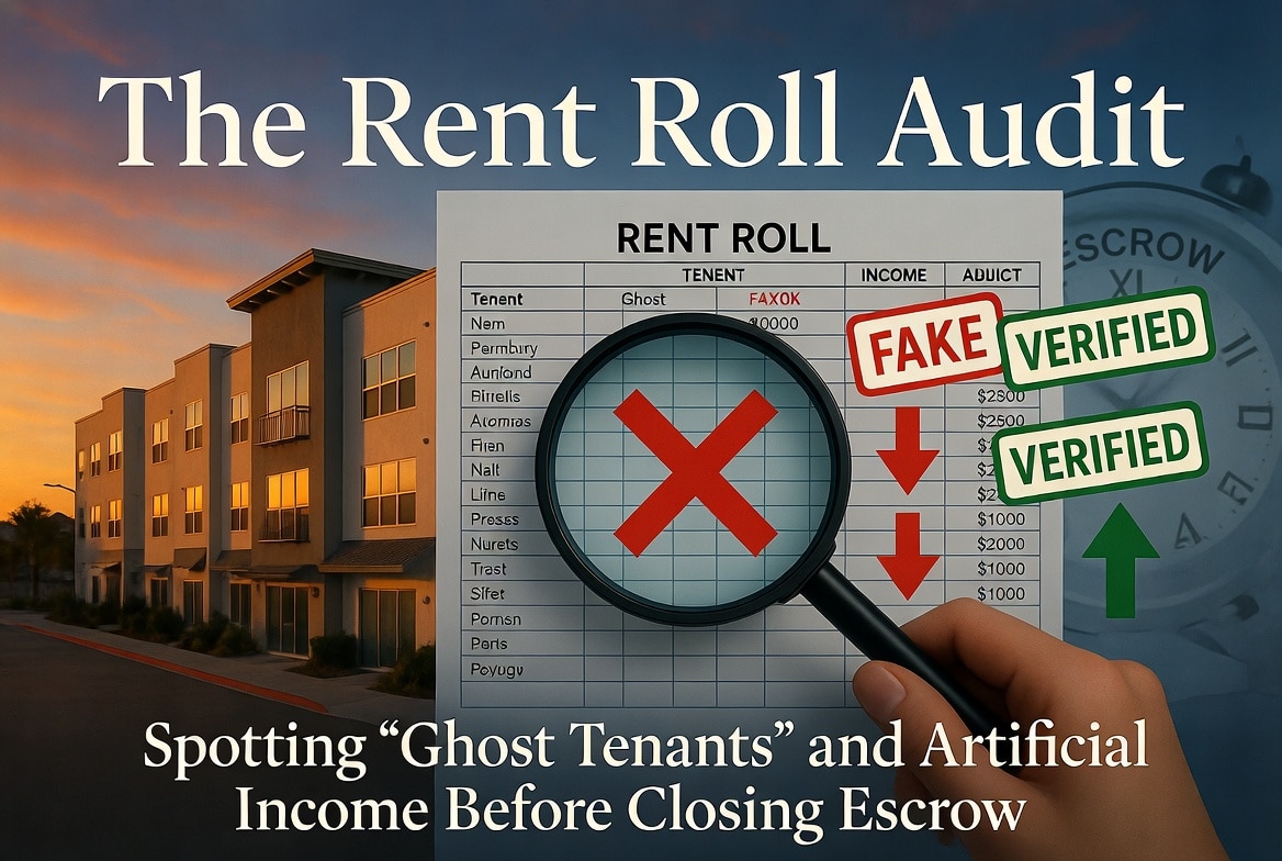 The Rent Roll Audit: Spotting “Ghost Tenants” and Artificial Income Before Closing Escrow
