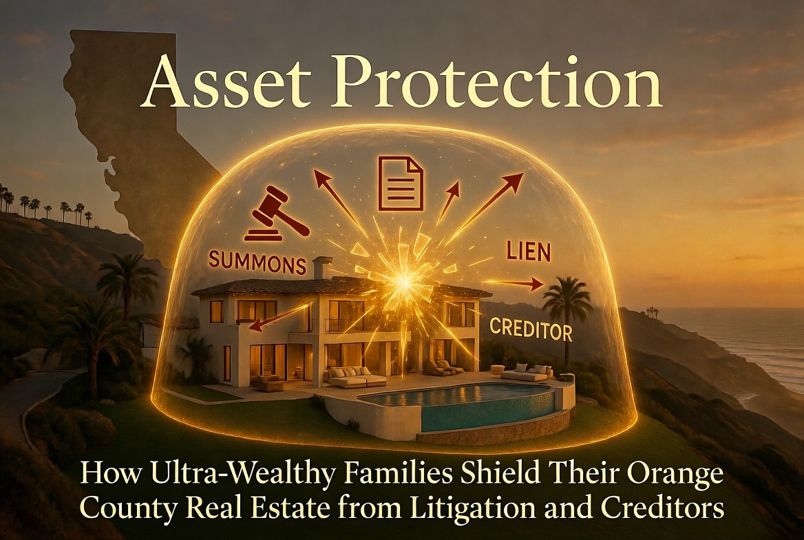 Asset Protection: How Ultra-Wealthy Families Shield Their Orange County Real Estate from Litigation and Creditors