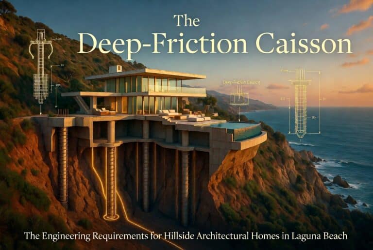 The Deep-Friction Caisson: The Engineering Requirements for Hillside Architectural Homes in Laguna Beach