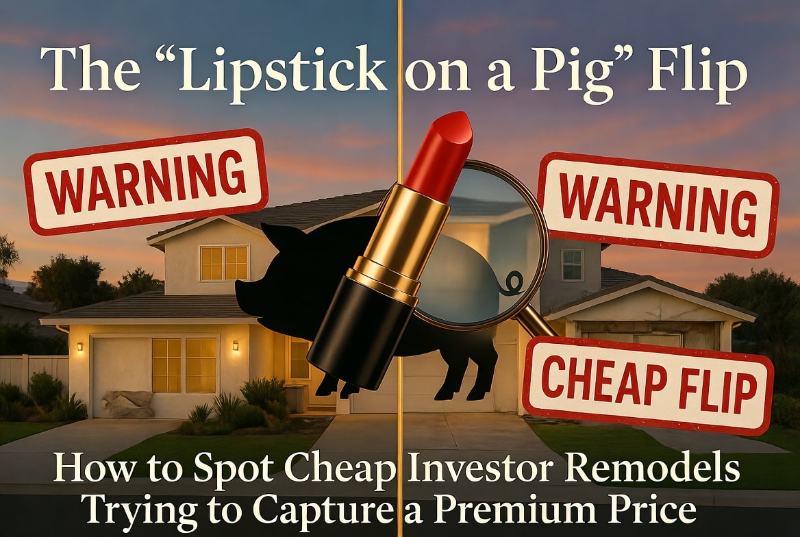 The “Lipstick on a Pig” Flip: How to Spot Cheap Investor Remodels Trying to Capture a Premium Price