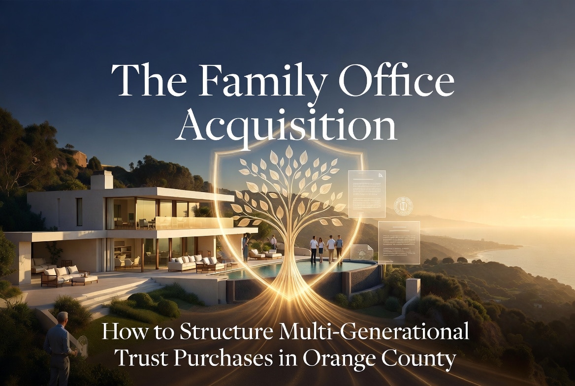 The Family Office Acquisition: How to Structure Multi-Generational Trust Purchases in Orange County
