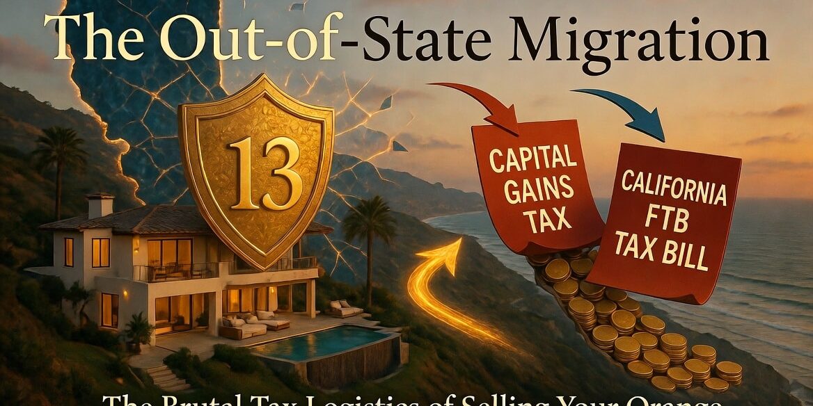 The Out-of-State Migration: The Brutal Tax Logistics of Selling Your Orange County Home and Leaving California Entirely