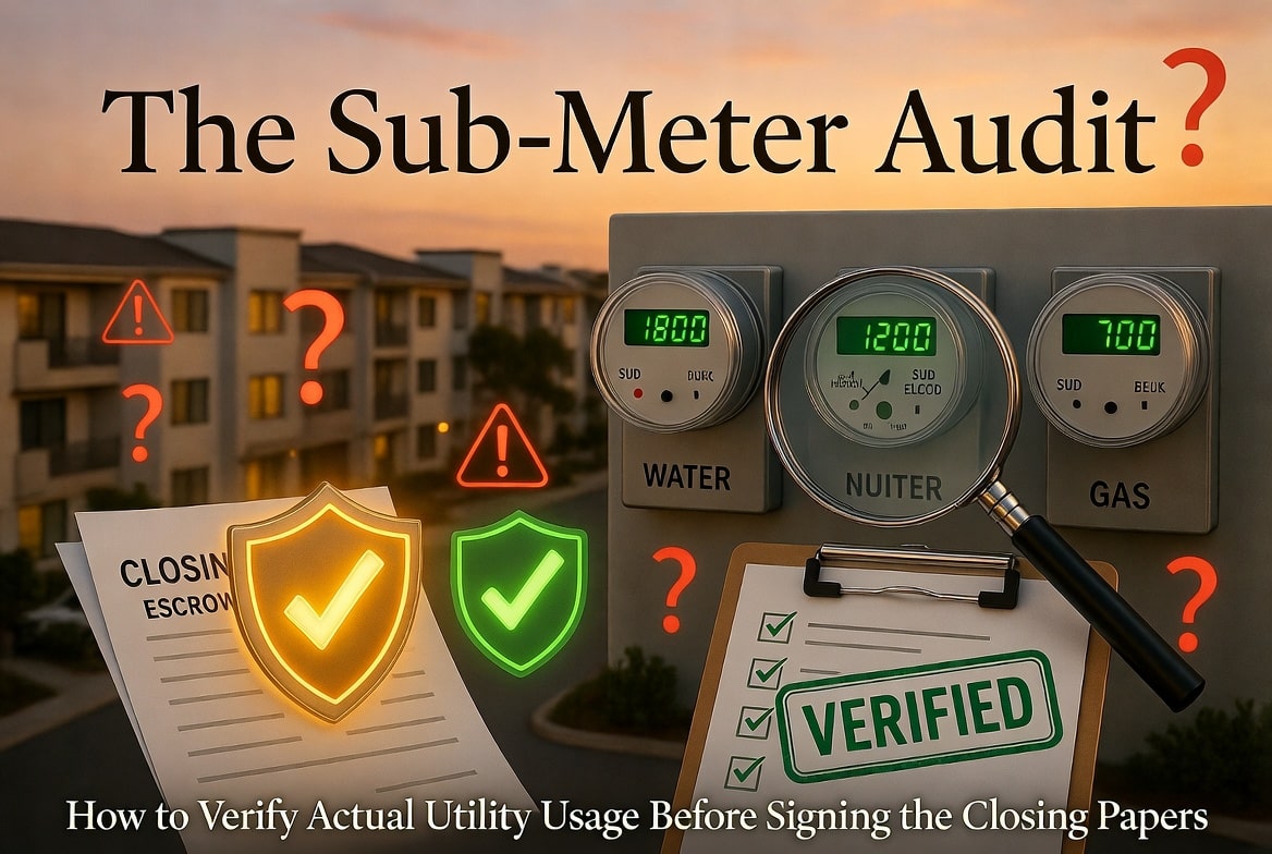 The Sub-Meter Audit: How to Verify Actual Utility Usage Before Signing the Closing Papers